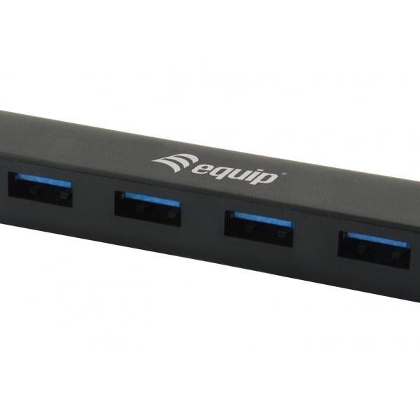 Afbeelding laden in galerijviewer, Equip 128954 4-port usb hub, usb 3.2 gen 1 type-c -> usb 3.2 gen 1 type-a, 5000 mbit s, black
