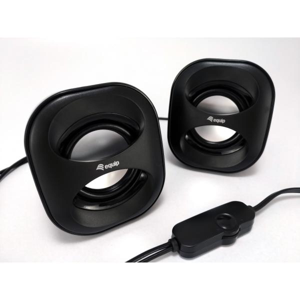 Afbeelding laden in galerijviewer, Equip 245330 mini usb speaker, 2.0 channels, wired, 3 w, 90 - 20 hz, 40 o, black
