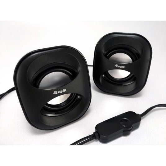 Equip 245330 mini usb speaker, 2.0 channels, wired, 3 w, 90 - 20 hz, 40 o, black