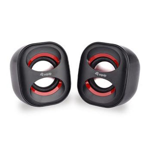 Equip 245331 mini usb speaker, 2.0 channels, wired, 3 w, 90 - 20 hz, 40 o, black