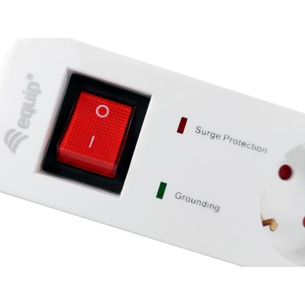 Afbeelding laden in galerijviewer, Equip 245554, 5-outlet power strip with 2x usb, 5x ac outlet(s) indoor, type f, 1.5 mm², 1.8 m
