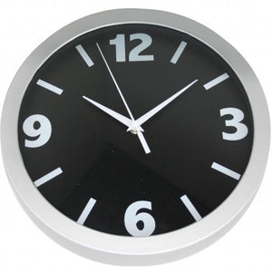 Nxt clock 13800 small numbers, ø30 cm, wall, black