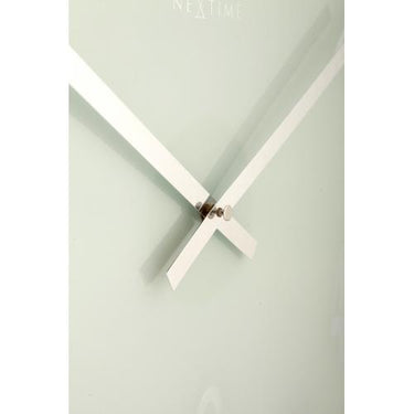 Nextime klok 2472 mirror glass, ø43 cm, wall, white