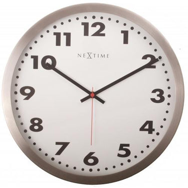 Nextime klok 2521 arabic, ø33 cm, wall, white