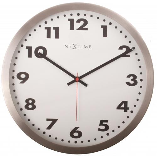 Afbeelding laden in galerijviewer, Nextime klok 2521 arabic, ø33 cm, wall, white
