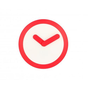 Nextime klok 2615ro focus, ø25 cm, wall, white red