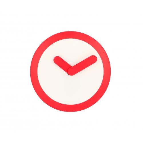 Afbeelding laden in galerijviewer, Nextime klok 2615ro focus, ø25 cm, wall, white red
