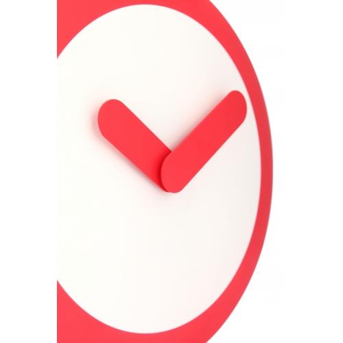 Afbeelding laden in galerijviewer, Nextime klok 2615ro focus, ø25 cm, wall, white red
