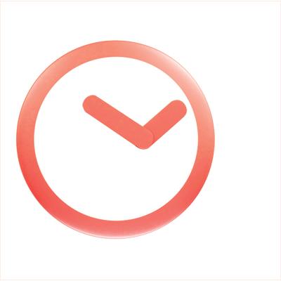 Afbeelding laden in galerijviewer, Nextime klok 2615ro focus, ø25 cm, wall, white red
