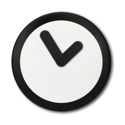 Afbeelding laden in galerijviewer, Nextime klok 2615zw focus, ø25 cm, wall, wit zwart
