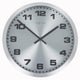 Nextime klok 2906zw mercure, ø25 cm, wall, silver