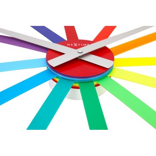 Afbeelding laden in galerijviewer, Nextime klok 2995di colour guide, ø 60 cm, wall, multi-color
