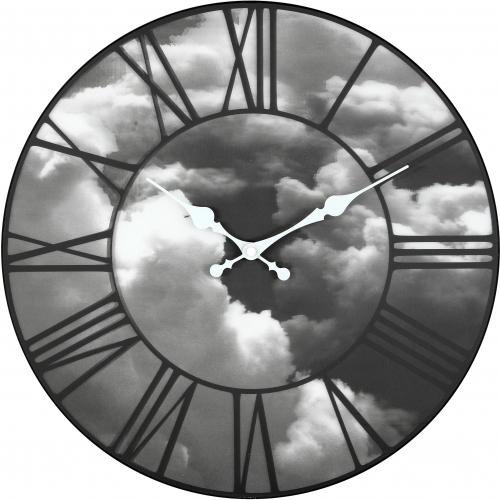 Afbeelding laden in galerijviewer, Nextime klok 3037 clouds, ø39 cm, wall, black
