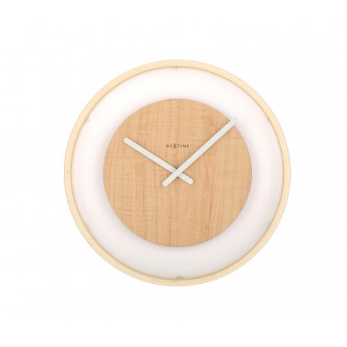 Afbeelding laden in galerijviewer, Nextime klok 3046 wood loop, ø30 cm, wall, wood
