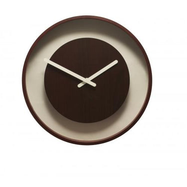 Nextime klok 3046br wood loop, ø30 cm, wall, dark wood
