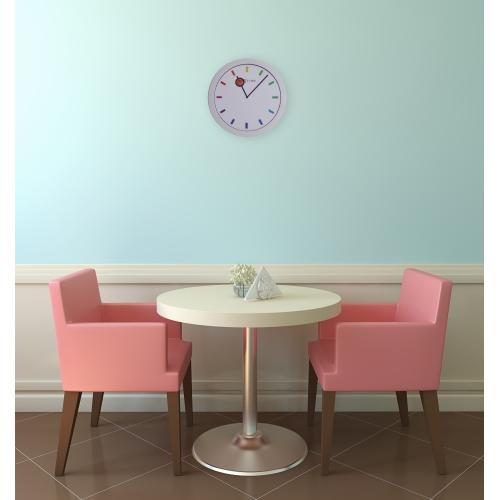 Afbeelding laden in galerijviewer, Nextime klok 3048 color change, ø28 cm, wall, white multi-color
