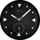 Nextime klok 3049 serious black, ø32 cm, wall, black