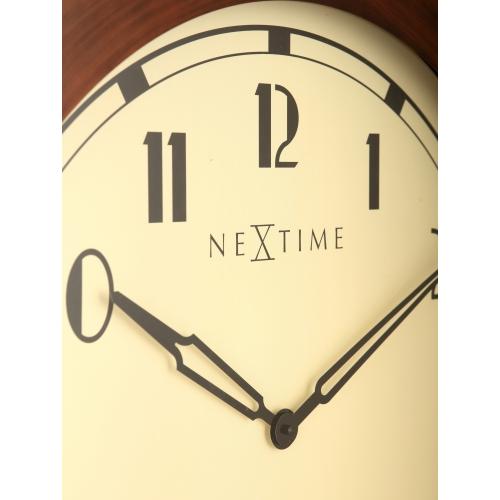 Afbeelding laden in galerijviewer, Nextime klok 3057 royal, ø60 cm, wall, brown white
