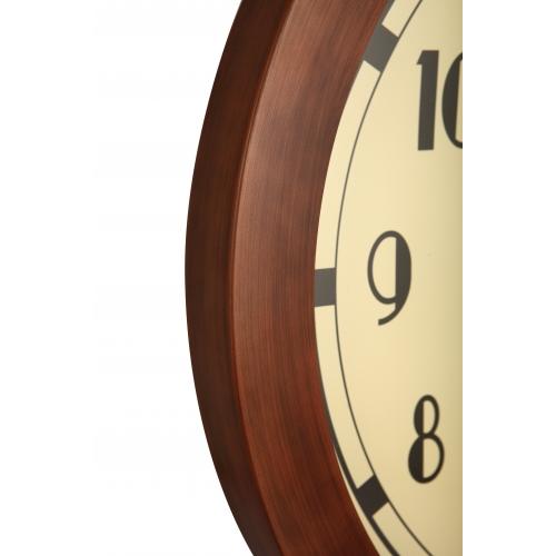 Afbeelding laden in galerijviewer, Nextime klok 3057 royal, ø60 cm, wall, brown white
