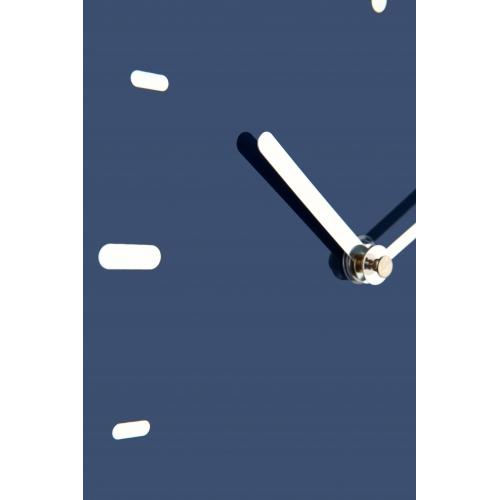 Afbeelding laden in galerijviewer, Nextime klok 3072bl thumbs up, 40.5x41.5 cm, wall, blue silver
