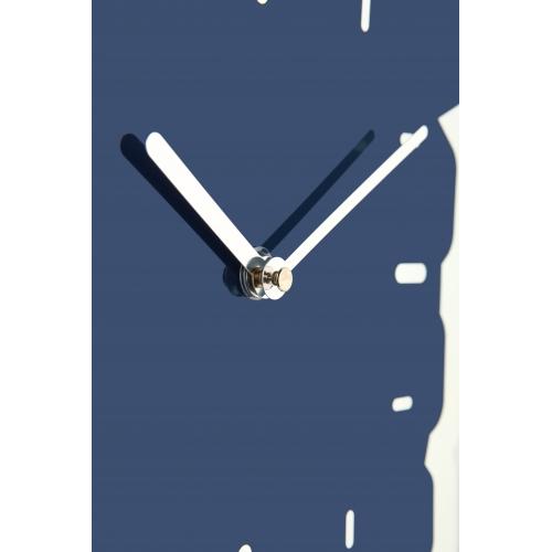 Afbeelding laden in galerijviewer, Nextime klok 3072bl thumbs up, 40.5x41.5 cm, wall, blue silver
