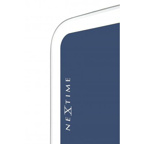 Afbeelding laden in galerijviewer, Nextime klok 3072bl thumbs up, 40.5x41.5 cm, wall, blue silver
