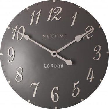 Nextime klok 3084gs london arabic, ø34.5cm, wall, gray white