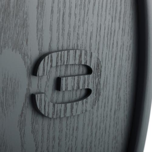 Nextime klok 3095gs wood wood big, ø52.8 cm, wall, gray