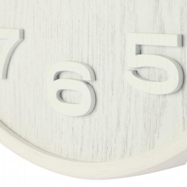 Nextime klok 3096wi wood wood medium, ø35.5 cm,wall, white