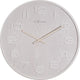 Nextime klok 3096wi wood wood medium, ø35.5 cm,wall, white