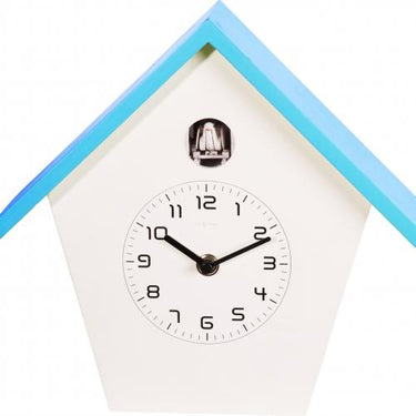 Nextime klok 3108bl birdy, 24.5x25.5x9.8 cm, wall, blue white