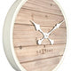 Nextime klok 3134wi plank, ø50 cm, wall, white