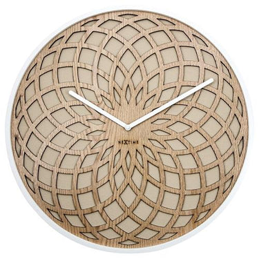 Nextime klok 3149be sun large, ø50 cm, wall, beige