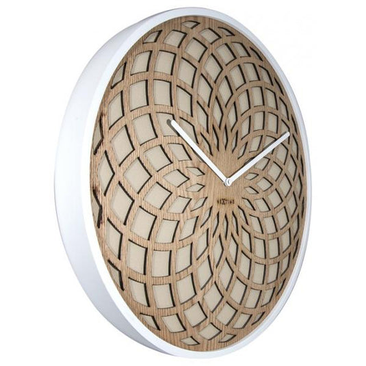 Nextime klok 3149be sun large, ø50 cm, wall, beige