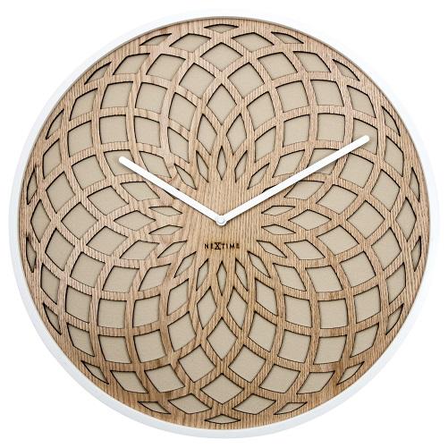 Afbeelding laden in galerijviewer, Nextime klok 3149be sun large, ø50 cm, wall, beige
