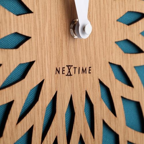 Nextime klok 3149tq sun large, ø50 cm, wall, turqoise