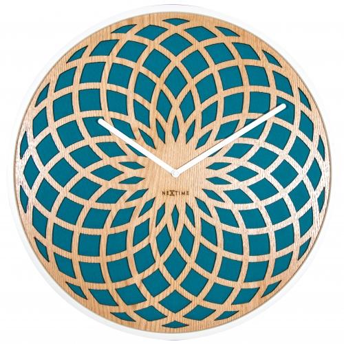 Afbeelding laden in galerijviewer, Nextime klok 3150tq sun small, ø35 cm, wall, turqoise
