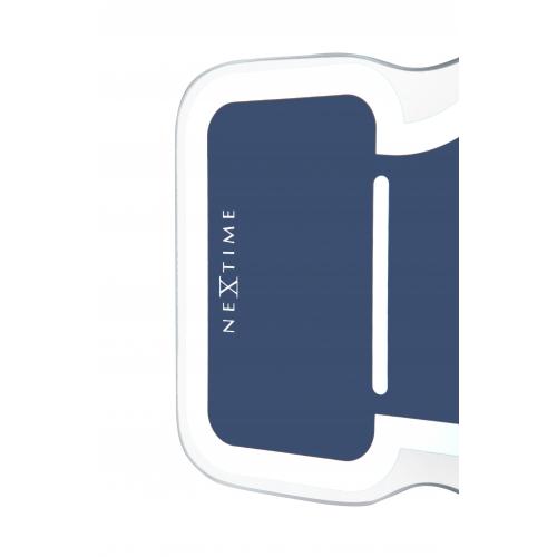 Afbeelding laden in galerijviewer, Nextime klok 5185bl mini thumbs up, 20.5x21, wall, blue silver
