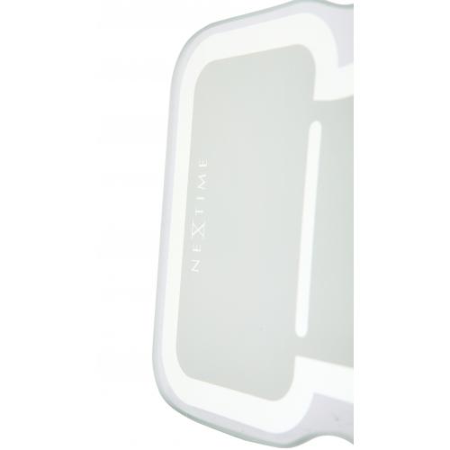 Nextime klok 5185wi mini thumbs up, 20.5x21 cm, wall, white silver