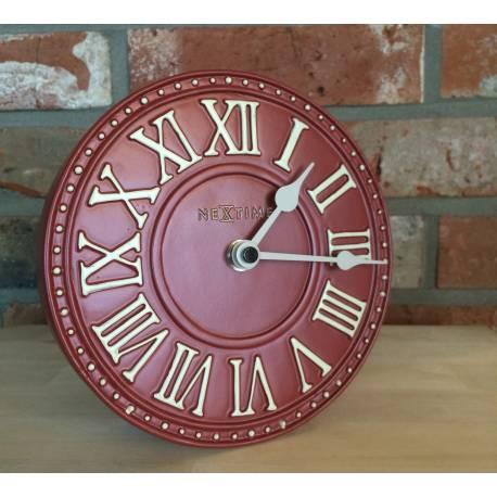 Afbeelding laden in galerijviewer, Nextime klok 5187ro london table, ø16 cm, wall, red white
