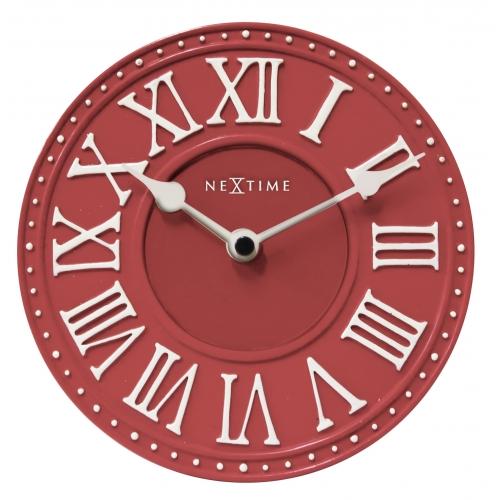 Afbeelding laden in galerijviewer, Nextime klok 5187ro london table, ø16 cm, wall, red white
