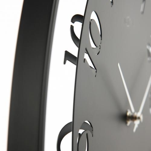 Nextime klok 5188zw ting, 41x40 cm, black