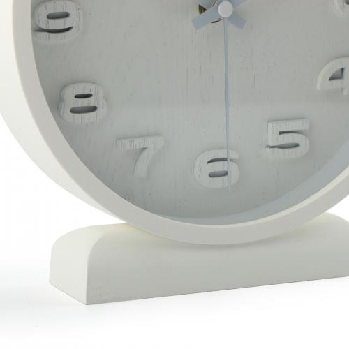 Nextime klok 5192wi wood wood small 22x20 cm, wall, white