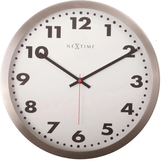 Nextime klok 8029 , ø43 cm, wall, white