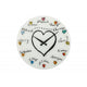 Nextime klok 8030 loving you, ø43 cm, wall, white multi-color