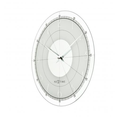 Afbeelding laden in galerijviewer, Nextime klok 8125 fancy round, ø43 cm, wall, white silver

