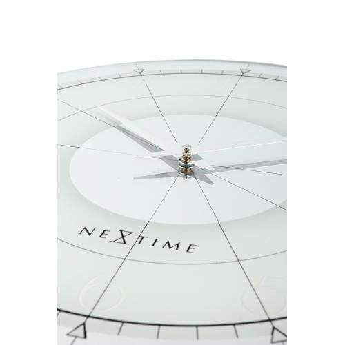 Afbeelding laden in galerijviewer, Nextime klok 8125 fancy round, ø43 cm, wall, white silver
