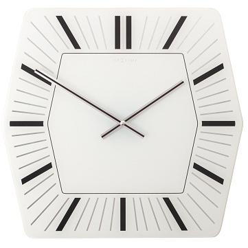 Afbeelding laden in galerijviewer, Nextime klok 8128wi hexagon, 43x43 cm, wall, white
