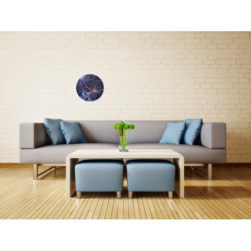 Afbeelding laden in galerijviewer, Nextime klok 8147 crash, ø43cm, wall, blue
