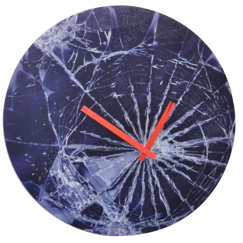 Afbeelding laden in galerijviewer, Nextime klok 8147 crash, ø43cm, wall, blue
